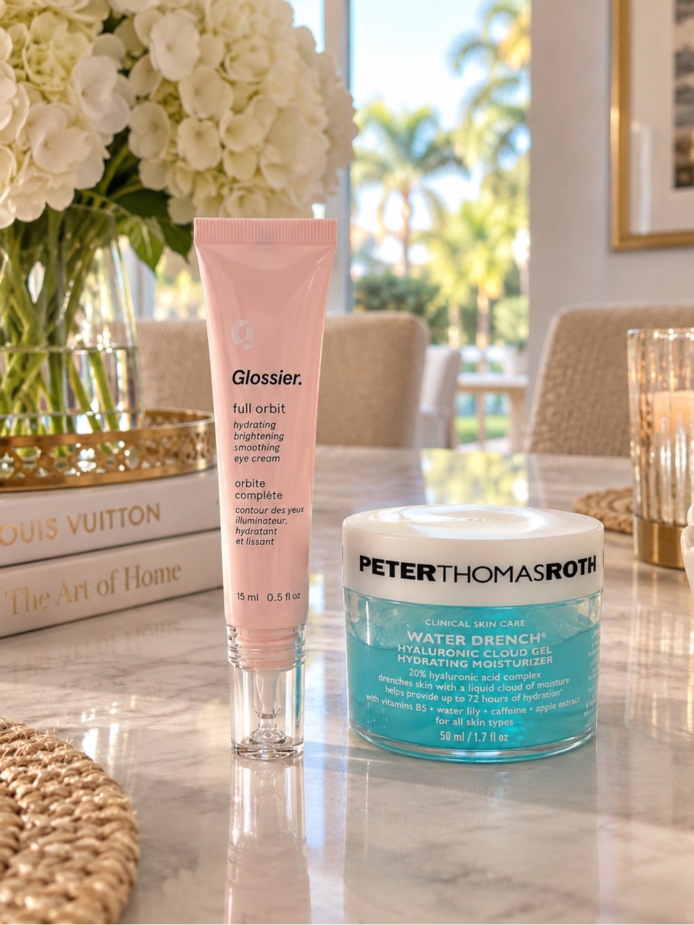 Glossier Full Orbit Eye Cream + Peter Thomas Roth Water Drench 50 mL Duo NEW